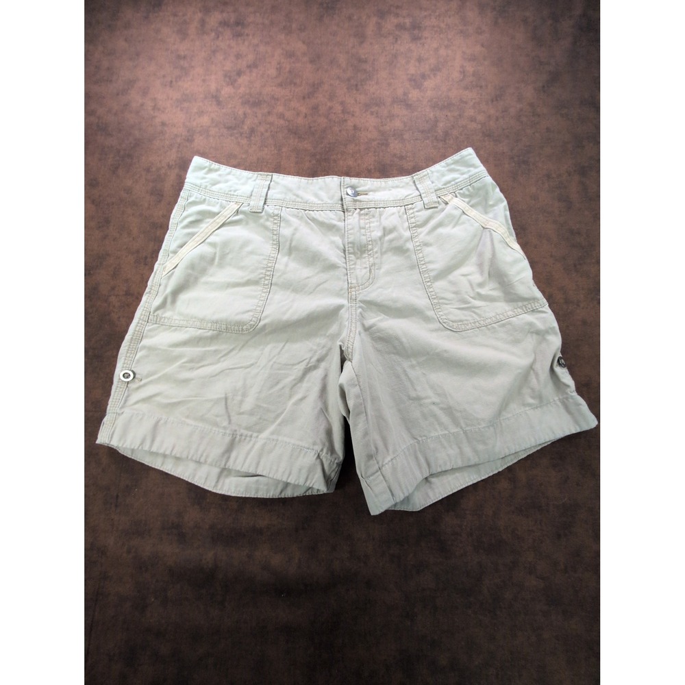 Carhartt Womens Relaxed‎ Fit Cotton Khaki Beige Chino Shorts 102092 285 Size 12